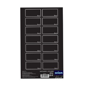 Samolepky na koreničky BLACK