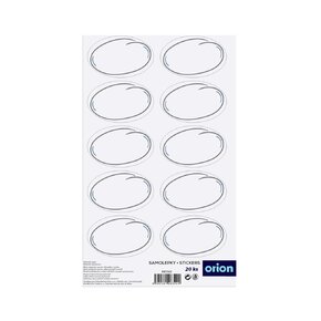 Samolepky na dózy prázdne