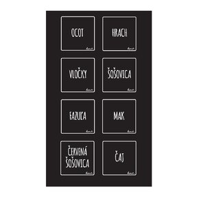 Samolepky na dózy BLACK