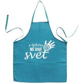 Kuchynská zástera S TEBOU MA BAVÍ SVET 