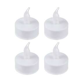 Dekoratívna čajová sviečka LED s časovačom 4 ks